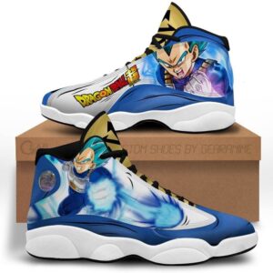 Anime Dragon Ball Vegeta Blue Air Jordan 13 Shoes