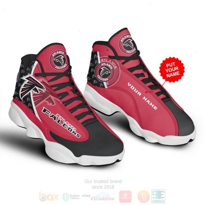 Atlanta Falcons Football Team Nfl Custom Name Air Jordan 13 Shoes