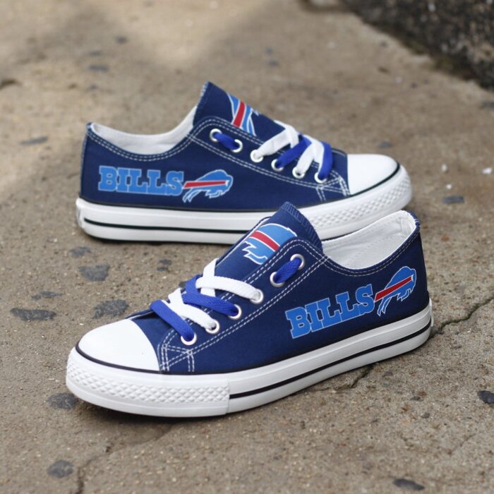 Buffalo Bills Shoes Womens Low Top Canvas Shoes