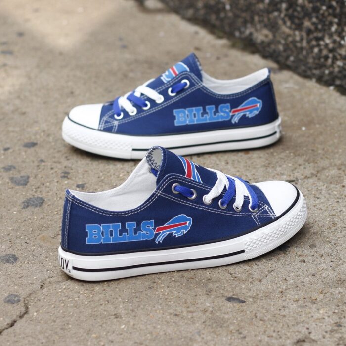 Buffalo Bills Shoes Womens Low Top Canvas Shoes