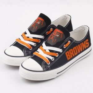 Cleveland Browns Men's Shoes Low Top Canvas Shoes