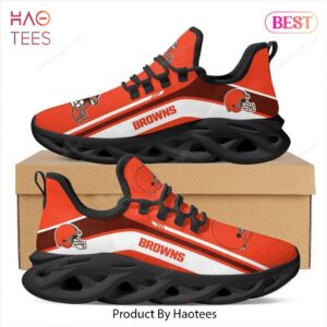 Cleveland Browns NFL Orange Color Max Soul Shoes