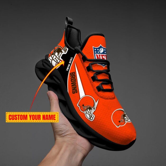 Cleveland Browns Personalized Luxury NFL Max Soul Shoes 281122