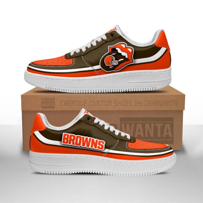 Cleveland Browns Sneakers Custom Force Shoes Sexy Lips For Fans