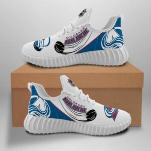 Colorado Avalanche Unisex Sneakers New Sneakers Hockey Custom Shoes Colorado Avalanche Yeezy Boost
