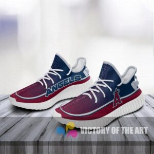 Colorful Line Words Los Angeles Angels Yeezy Shoes