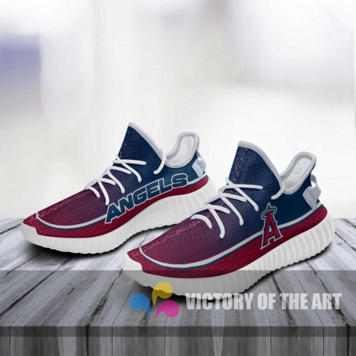 Colorful Line Words Los Angeles Angels Yeezy Shoes