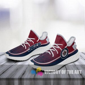 Colorful Line Words Winnipeg Jets Yeezy Shoes
