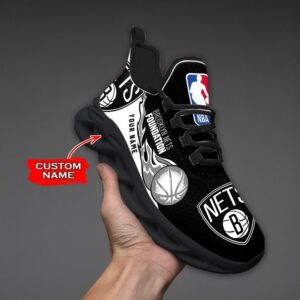 Custom Name Brooklyn Nets Personalized Max Soul Shoes 100 M12