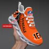 Custom Name Cincinnati Bengals Personalized Max Soul Shoes 85