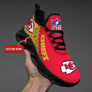 Custom Name Kansas City Chiefs Max Soul Shoes