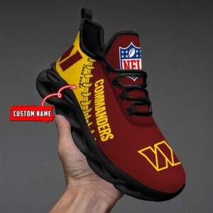 Custom Name Washington Commanders Max Soul Shoes