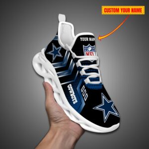Dallas Cowboys Personalized NFL Metal Style Design Max Soul Shoes