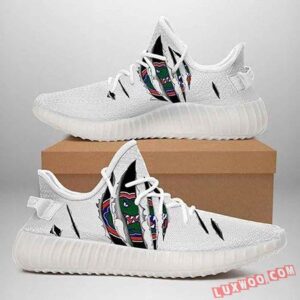 Florida Gators Ripped White Running Shoes Yeezy Sneaker Art 455