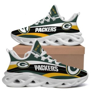 Green Bay Packers American Football Team Helmet Custom Name Max Soul Sneaker Running Sport Shoes