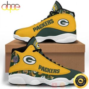 Green Bay Packers Football NFL Air Jordan 13 Shoes 2