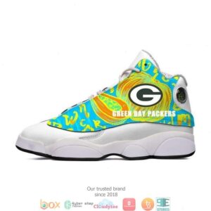 Green Bay Packers Nfl Colorful Air Jordan 13 Sneaker Shoes