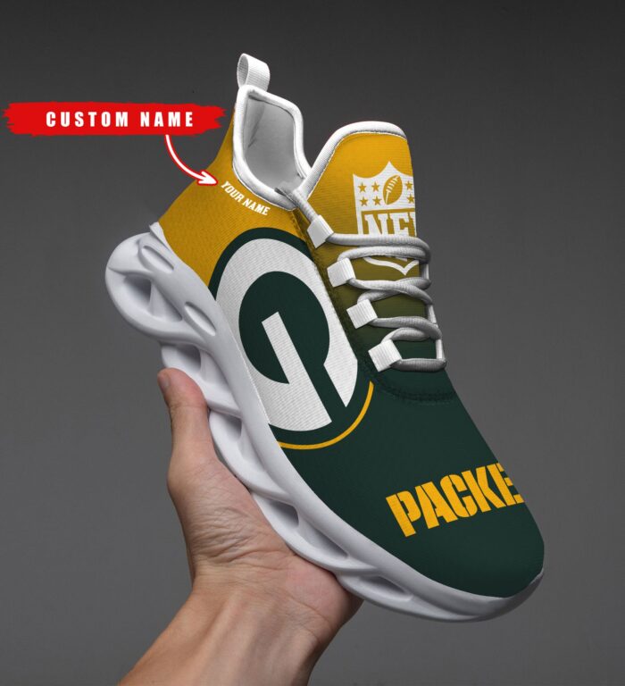 Green Bay Packers Personalized Custom Name Max Soul Shoes
