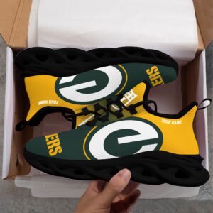 Green Bay Packers Personalized Custom Name Max Soul Shoes