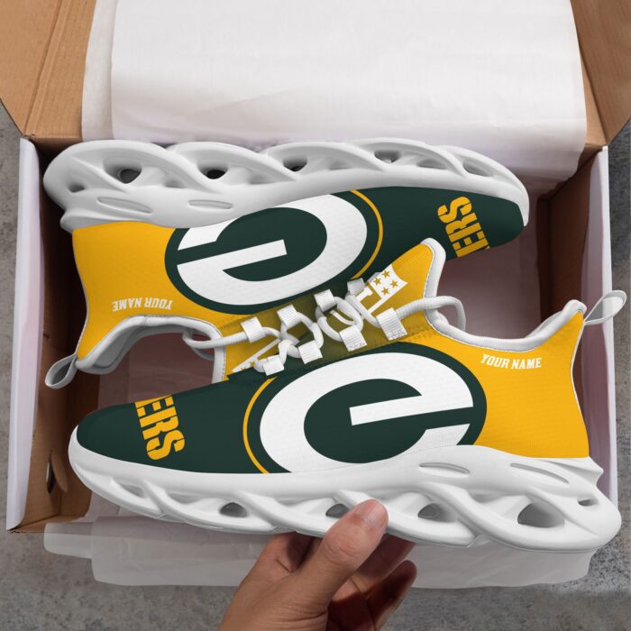 Green Bay Packers Personalized Custom Name Max Soul Shoes