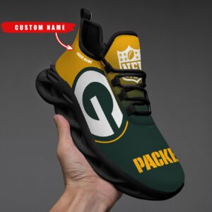 Green Bay Packers Personalized Custom Name Max Soul Shoes