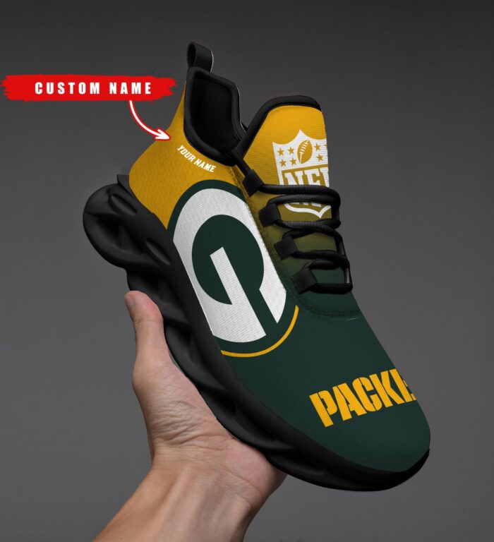 Green Bay Packers Personalized Custom Name Max Soul Shoes