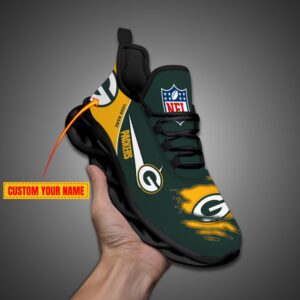Green Bay Packers Personalized NFL Max Soul Shoes