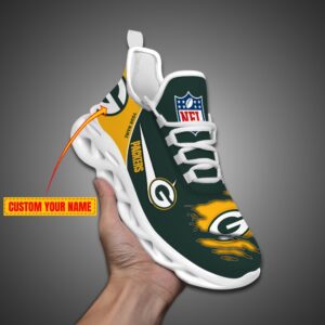 Green Bay Packers Personalized NFL Max Soul Shoes