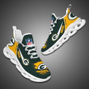 Green Bay Packers Personalized NFL Max Soul Shoes