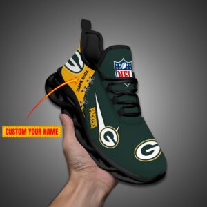 Green Bay Packers Personalized NFL Max Soul Shoes Fan Gift