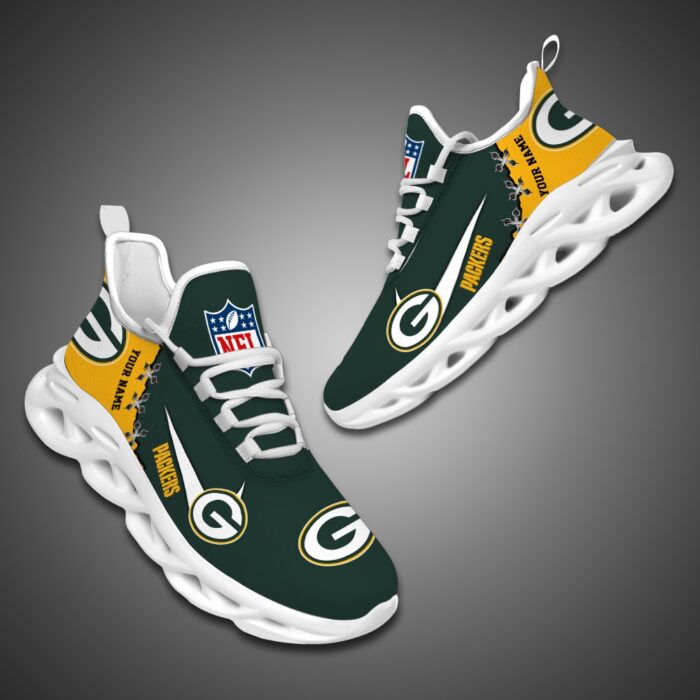 Green Bay Packers Personalized NFL Max Soul Shoes Fan Gift