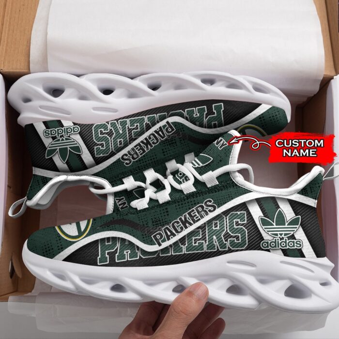 Green Bay Packers Personalized NFL Max Soul Sneaker Adidas Ver 1