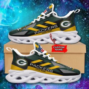 Green Bay Packers Personalized NFL Max Soul Sneaker Ver 1