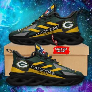 Green Bay Packers Personalized NFL Max Soul Sneaker Ver 1
