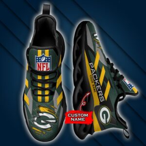 Green Bay Packers Personalized NFL Max Soul Sneaker Ver 1