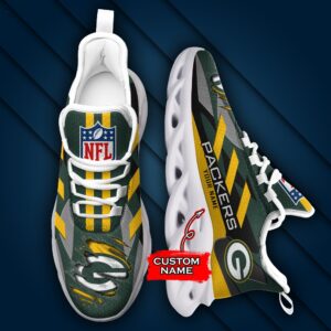 Green Bay Packers Personalized NFL Max Soul Sneaker Ver 1