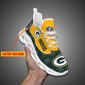 Green Bay Packers Personalized Weed Limited Edition Max Soul Shoes