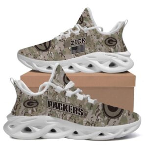 Green Bay Packers US Army Military Max Soul Sneaker Running Sport Shoes
