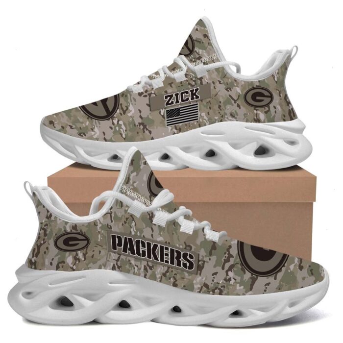 Green Bay Packers US Army Military Max Soul Sneaker Running Sport Shoes