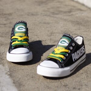 Green Bay Packers Women's Shoes Low Top Canvas Shoes