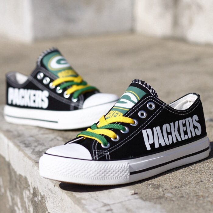 Green Bay Packers Women's Shoes Low Top Canvas Shoes