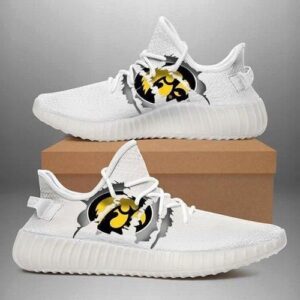 Iowa Hawkeyes Ripped White Running Shoes Yeezy