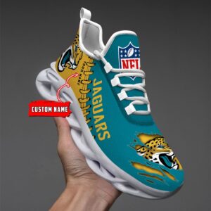 Jacksonville Jaguars Personalized NFL Max Soul Shoes