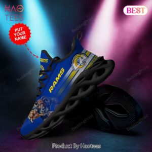 Los Angeles Rams Custom Personalized NFL Max Soul Shoes