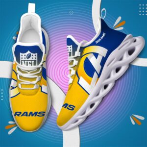 Los Angeles Rams Personalized Custom Name Max Soul Shoes