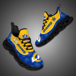 Los Angeles Rams Personalized Weed Limited Edition Max Soul Shoes