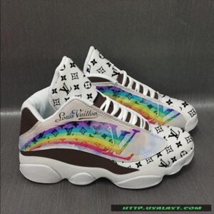 Louis Vuitton Rainbow Air Jordan 13 Shoes Sneaker