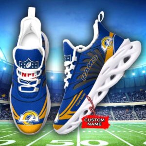 M7 NFL Los Angeles Rams Max Soul Sneaker Custom Name Shoes 62