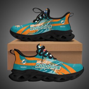 Miami Dolphins Personalized Max Soul Shoes