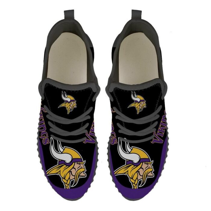 Minnesota Vikings Sneakers Big Logo Yeezy Shoes Art 1983